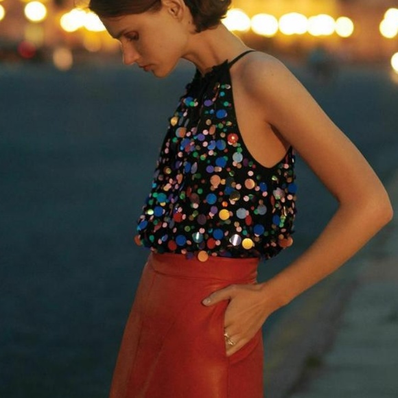 paillette party top
